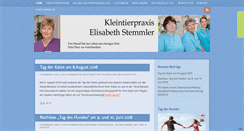 Desktop Screenshot of kleintierpraxis-stemmler.de