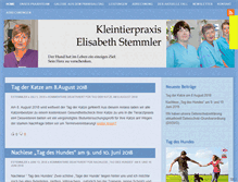 Tablet Screenshot of kleintierpraxis-stemmler.de